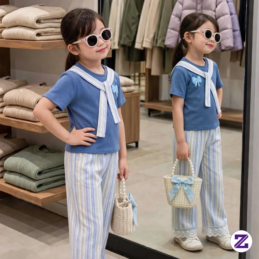 ALS ~ TAMY One Set Anak Perempuan Usia 0-8 Th Knit Premium Fashion Korean