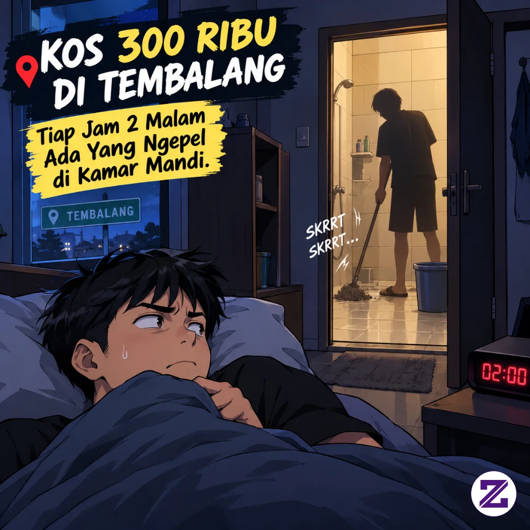 Kos 300 Ribu Di Tembalang, Tiap Jam 2 Malam Ada Yang Ngepel Di Kamar Mandi -