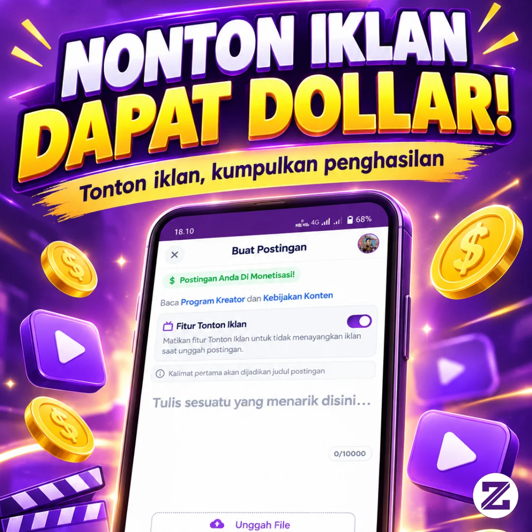 Vitur Baru Di Zoyalink, Tonton Iklan Dapat Dollar Langsung