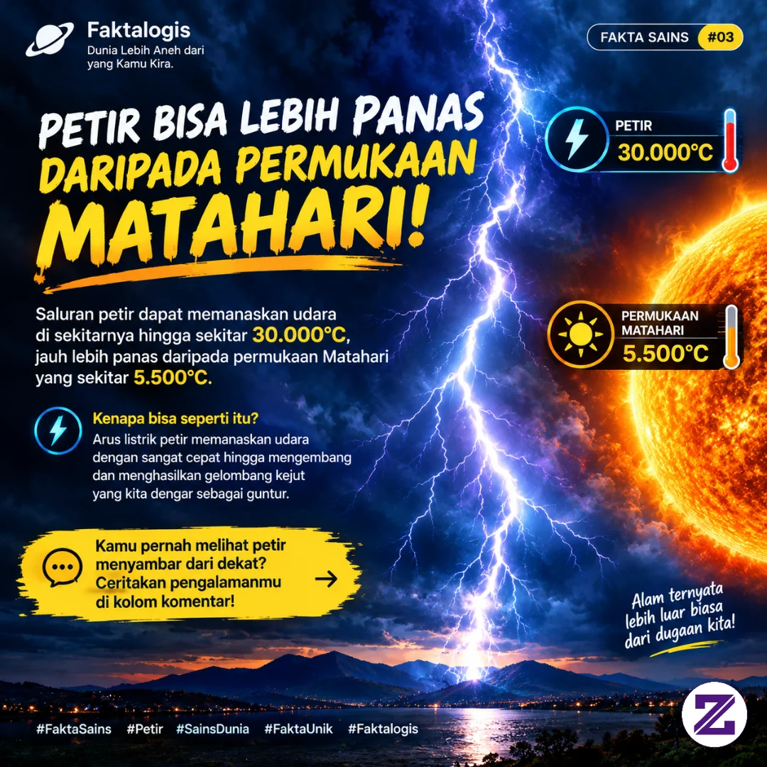 Petir Bisa Lebih Panas Daripada Permukaan Matahari!
