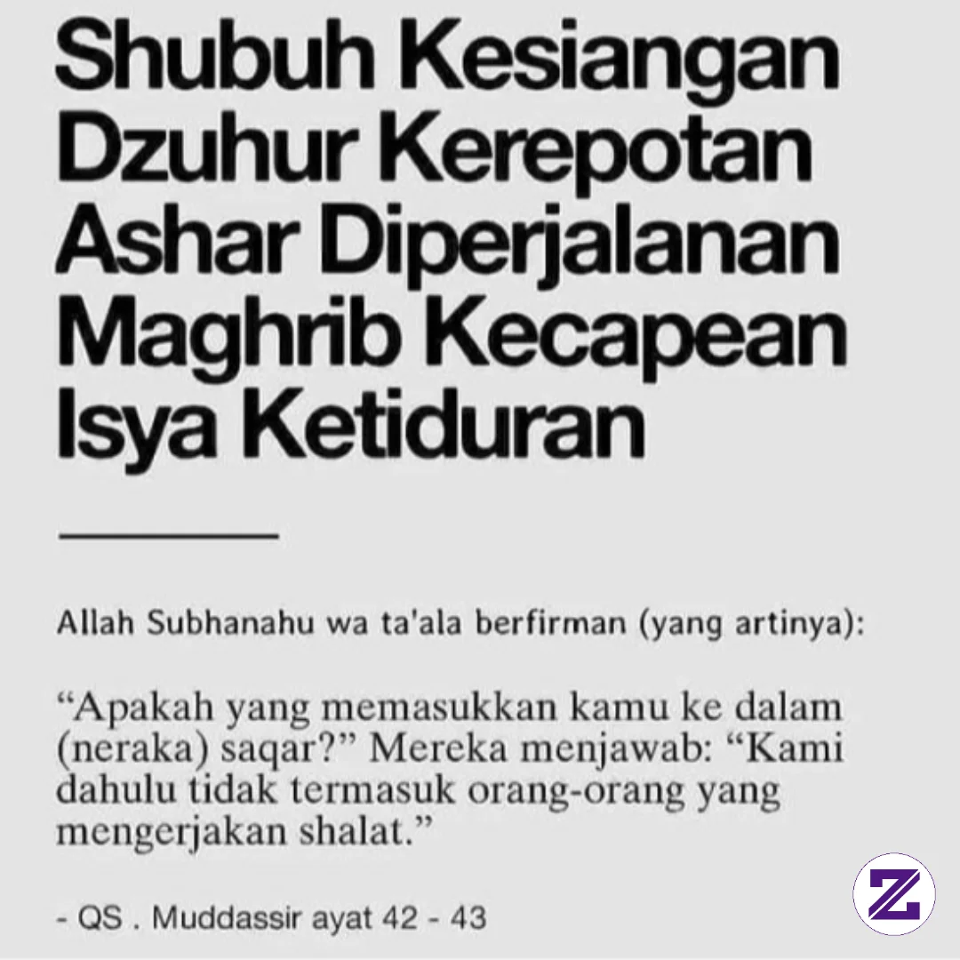 Jaga Sholat Kita Kawan....