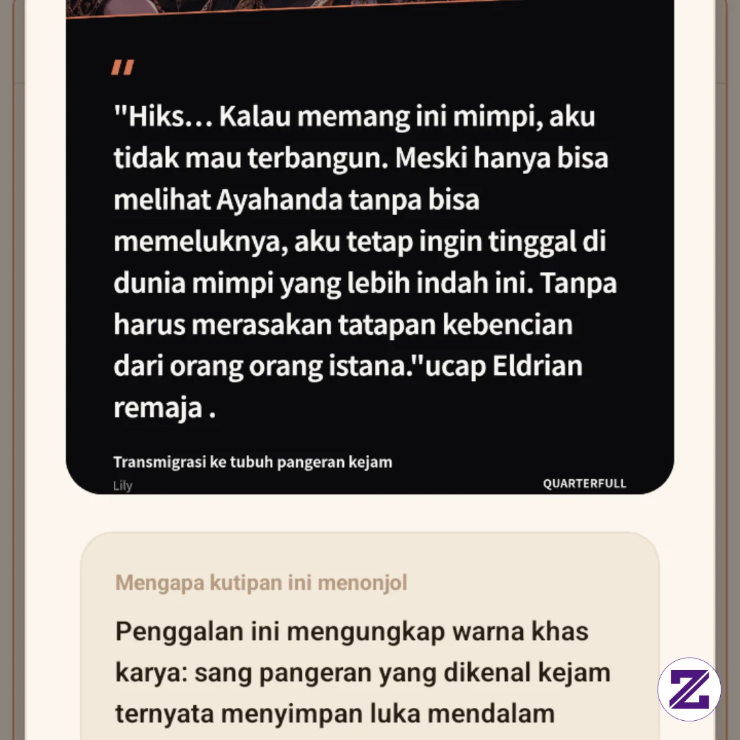 Judul: Trasmigrasi Ke Tubuh Pangeran Kejam