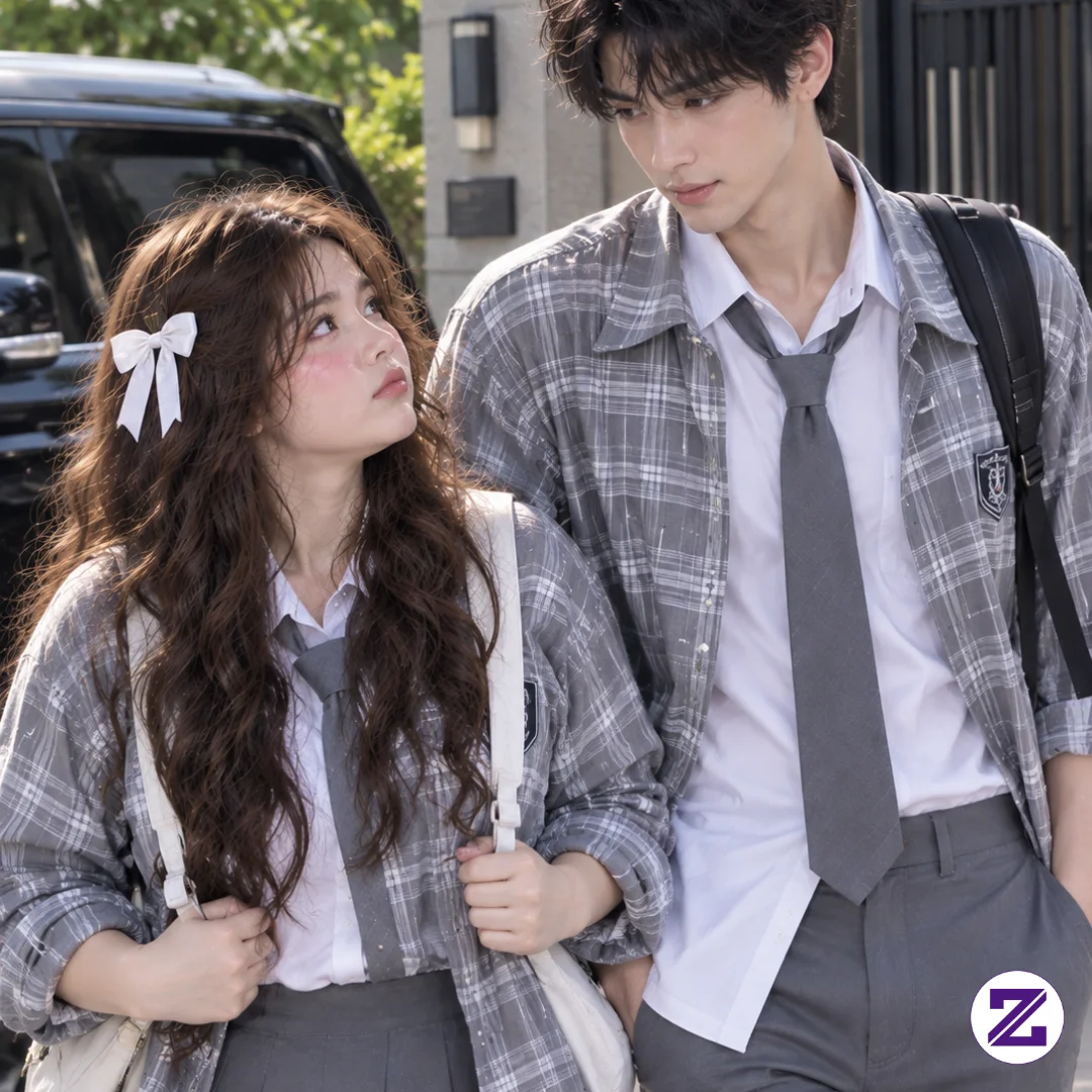 Queenzha Bareng Teman Di Sekolahnya