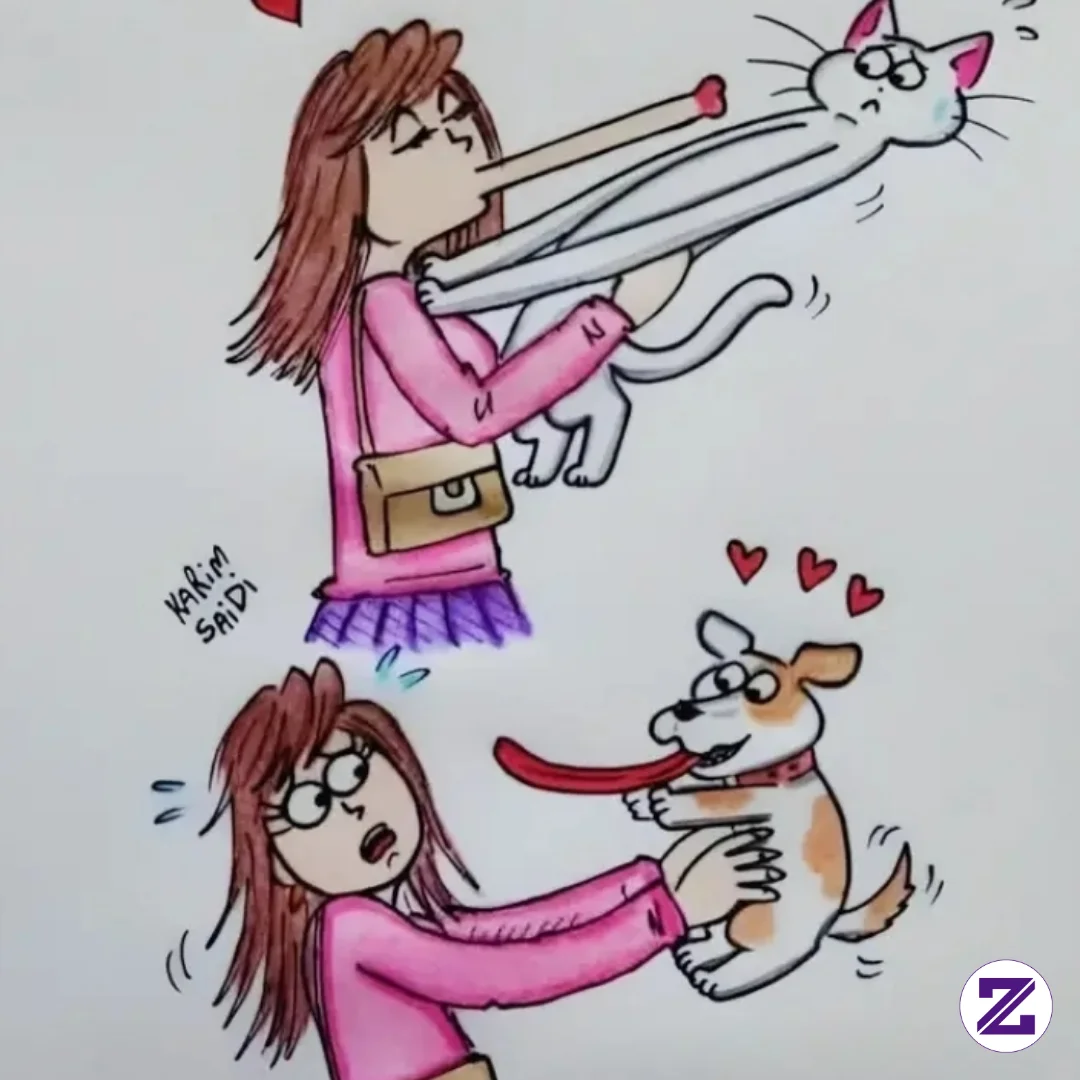 Perbedaan Kucing Dan Anjing..