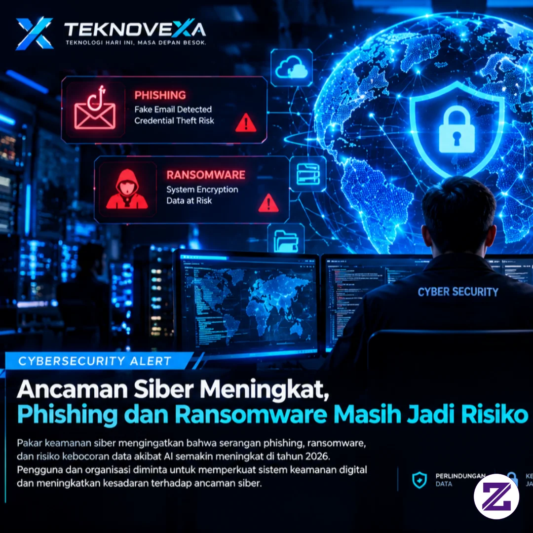 Ancaman Siber Meningkat 48%, Phishing Dan Ransomware Jadi Sorotan Dunia