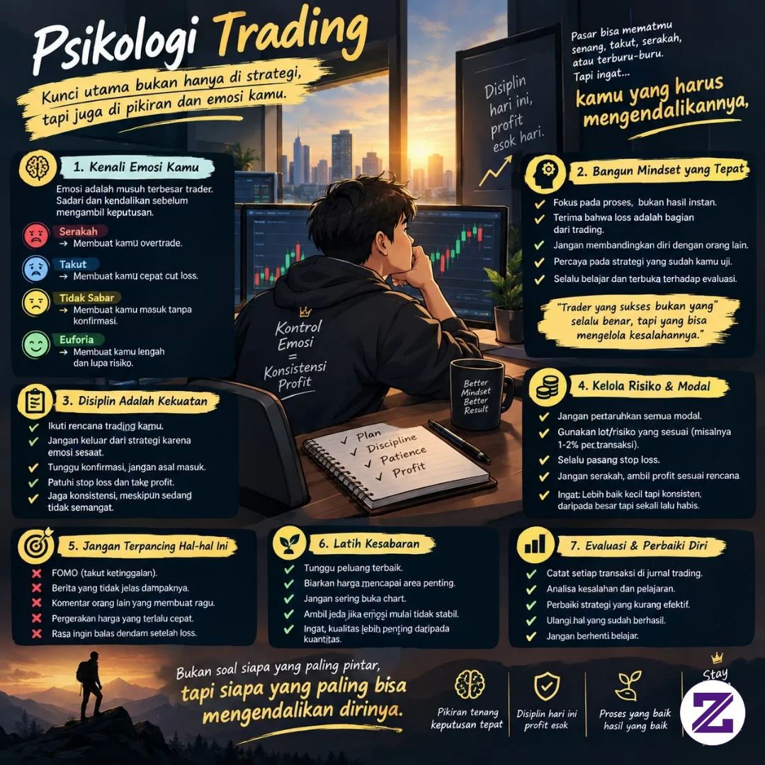Inilah Cara Saya Untuk Mengatur Psikologi Trading Agar Bisa Selalu Konsisten