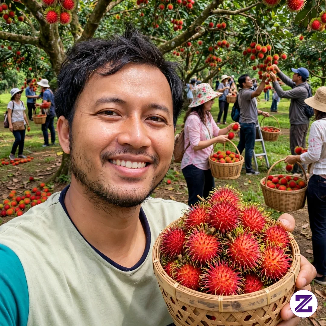 Panen Rambutan Punya Tetangga Siapa Yang Mau