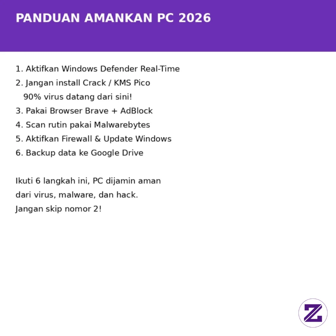 JANGAN ASAL KLIK LINK SEMBARANGAN! INI CARA AMANKAN PC DARI VIRUS 2026