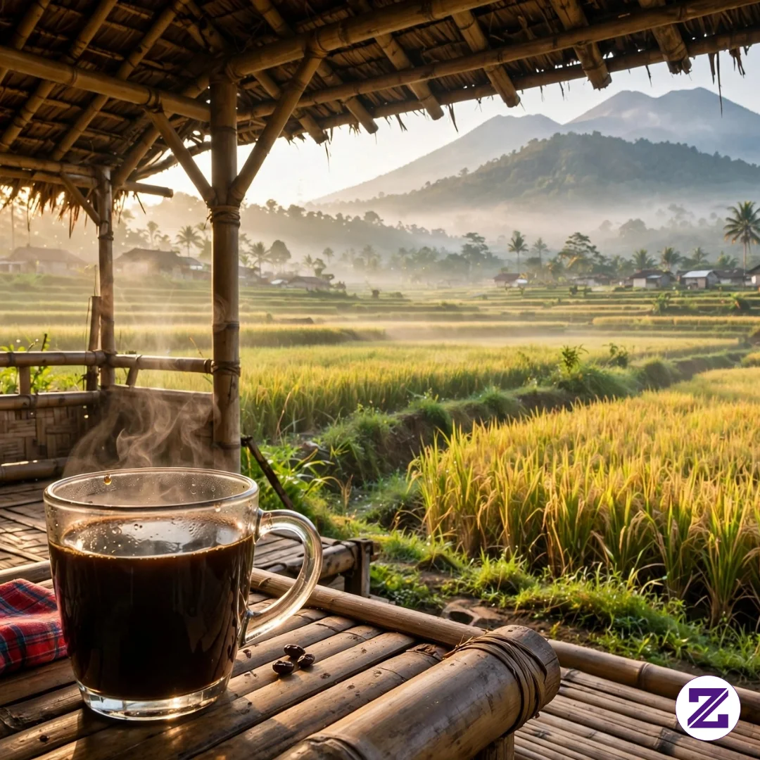 SEGELAS KOPI, SEJUTA KETENANGAN** 🌾🍃