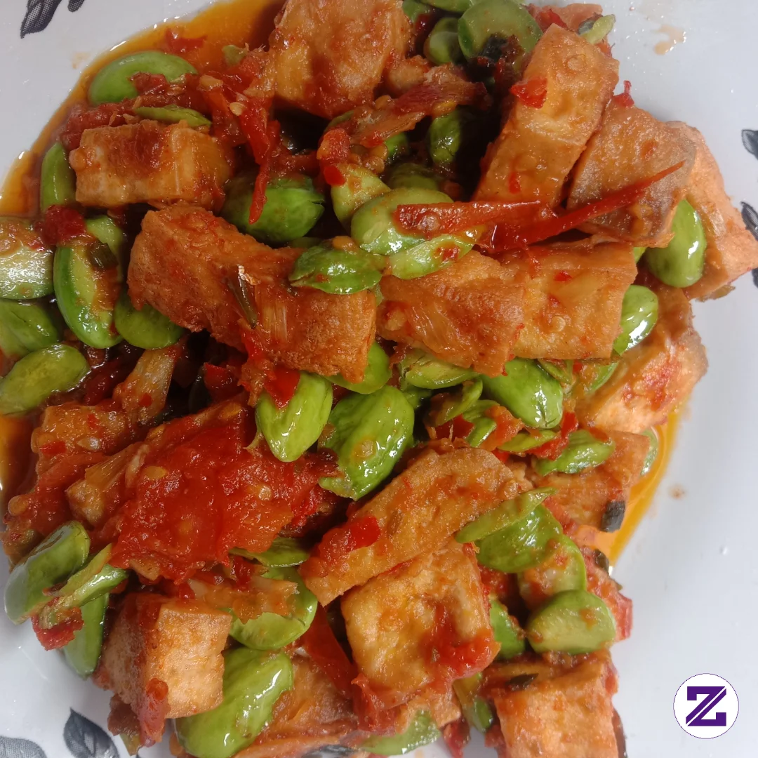 Sambal Petai Campur Tahu Pedas Bedeha,yang Nak Ngindeng Makan Telah Sini Busek