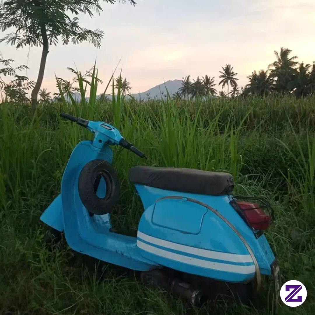 “Si Biru Dan Senja, Saksi Perjalanan Penuh Cerita 🌅💙”