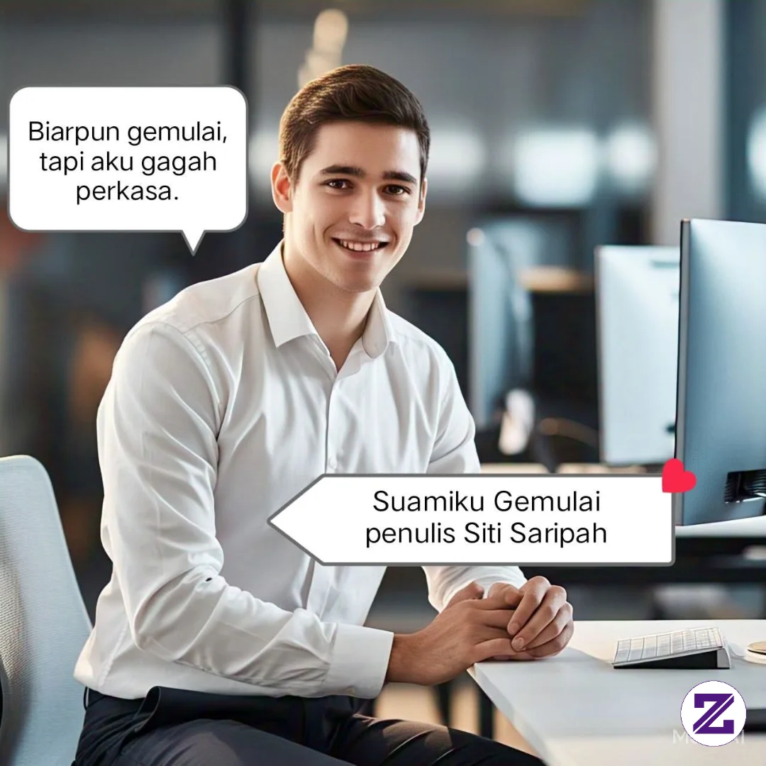 Karya Ada Di Fizzo Berjudul Suamiku Gemulai. Penulis Siti Saripah