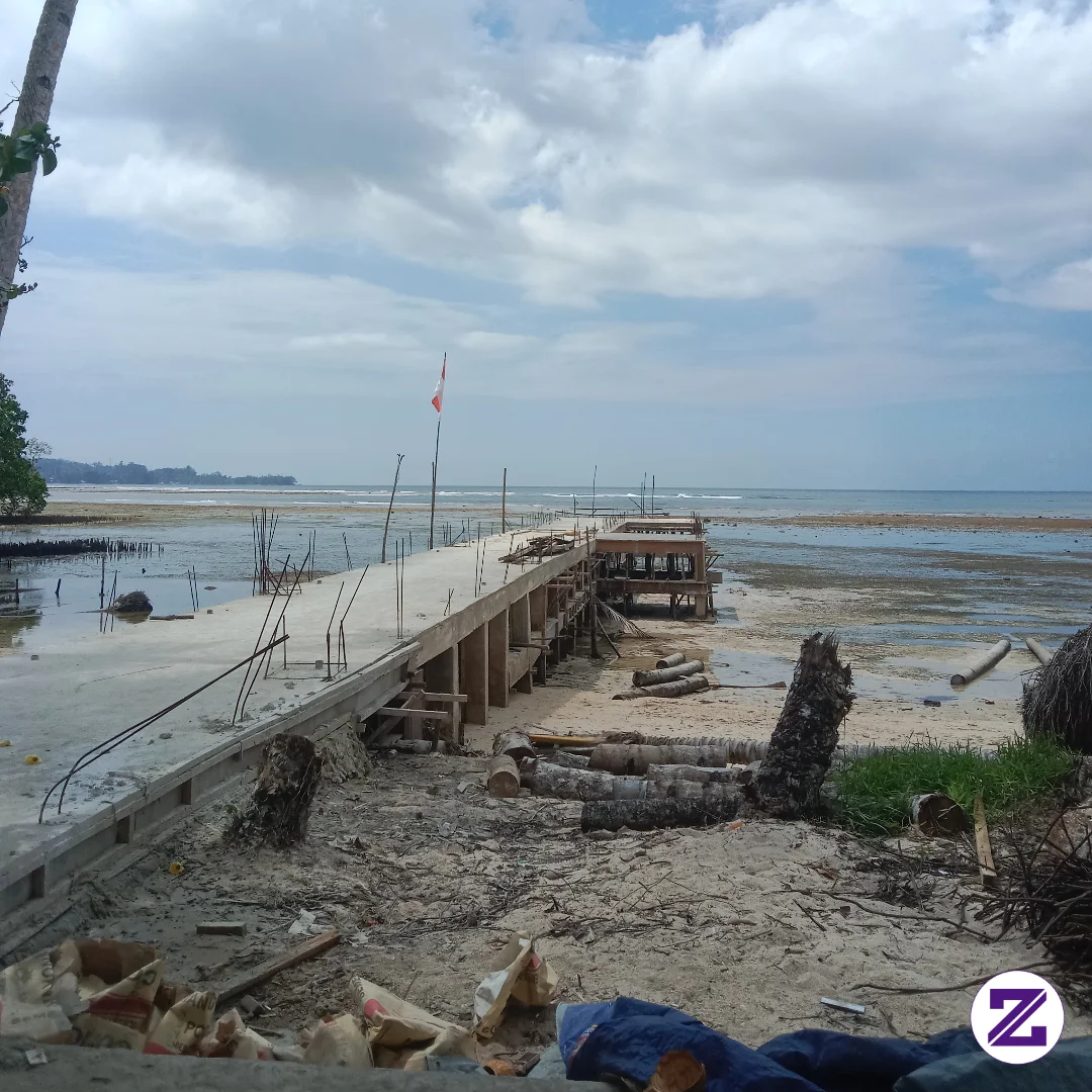 Pembangunan Jembatan,kampung Nelayan