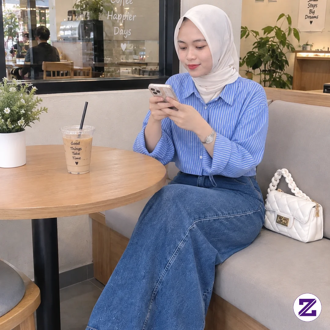 Akhirnya Bisa Nongkrong Cantik Lagi Setelah Jadi Ibu, Me Time Modal Kopi Susu