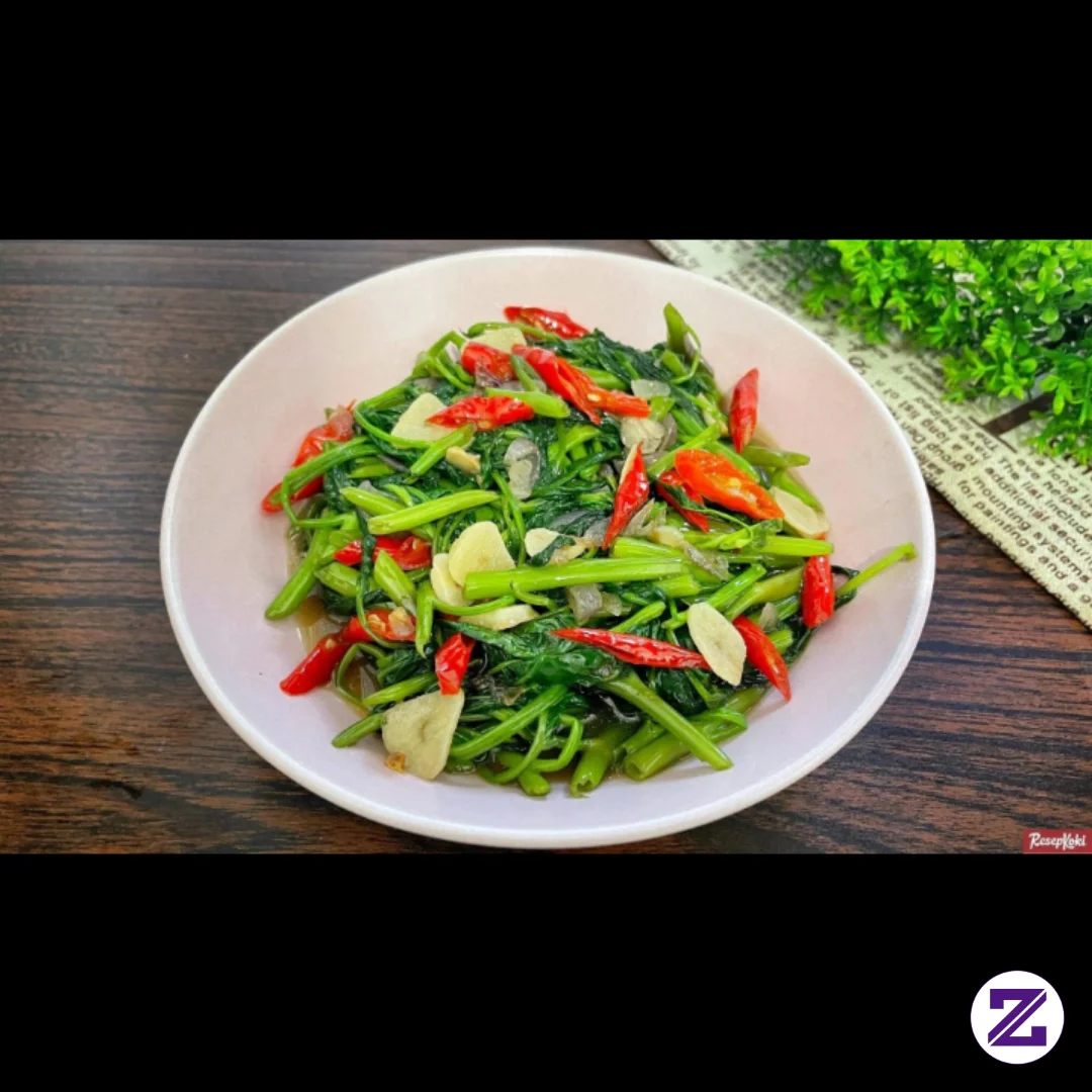 4. Praktik Pertama: Tumis Kangkung Yang Harum Dan Tetap Hijau - Edukasi - Indah Harem Helwah