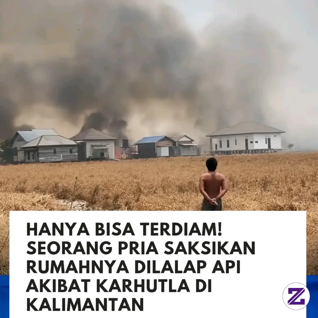 Kebakaran Yang Bermula Dari Lahan Kering Merembet Hingga Ke Rumah-rumah Warga Di