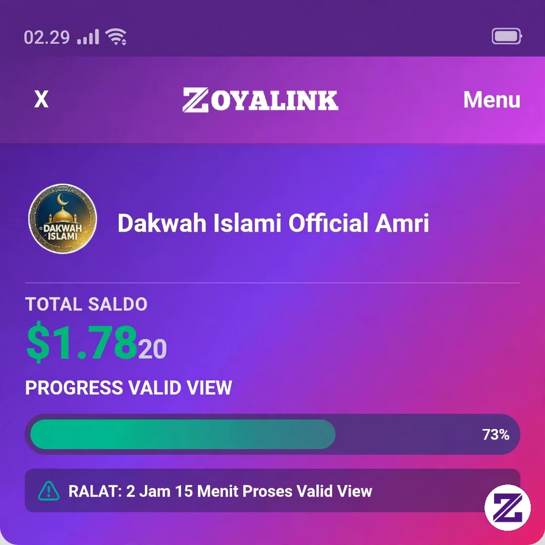 RALAT PENTING! Bukan 1 Jam Tapi 2 Jam 15 Menit Proses View Valid Zoyalink |
