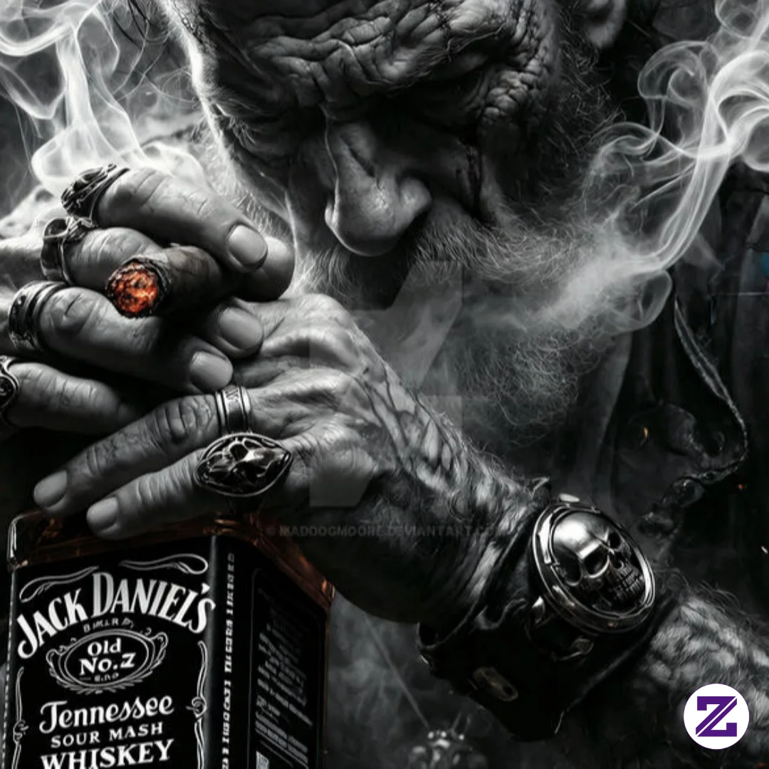 Sambil Memegang Botol Dan Mengepulkan Asap Rokok, Pria Bertato Itu Menatap Budi