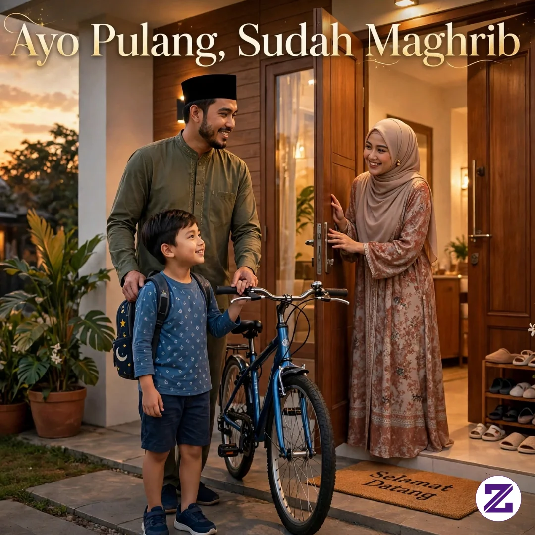 JUDUL: AJARI ANAK MASUK RUMAH SEBELUM MAGHRIB