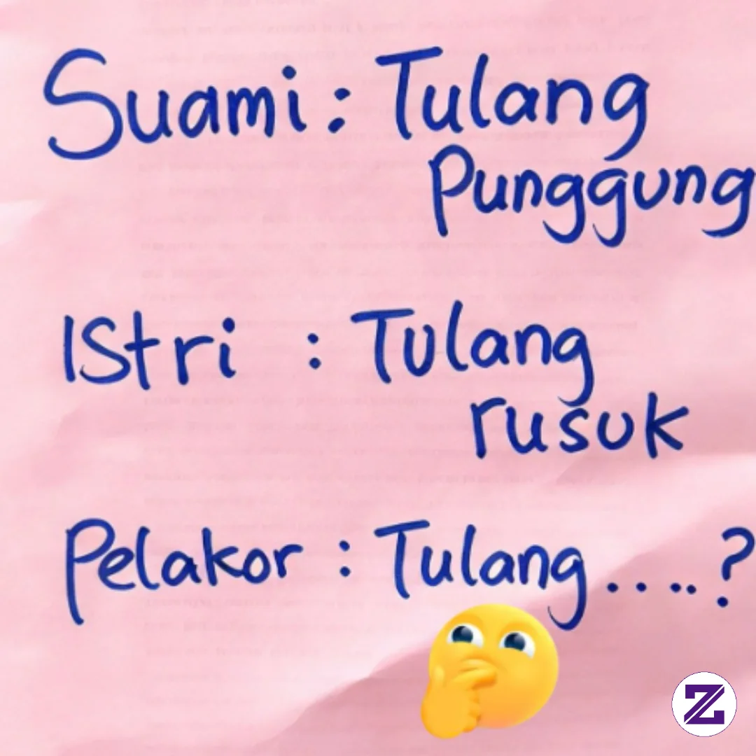😂😂 Kalau Suami Itu Tulang Punggung, Istri Tulang Rusuk, Terus Pelakor Itu