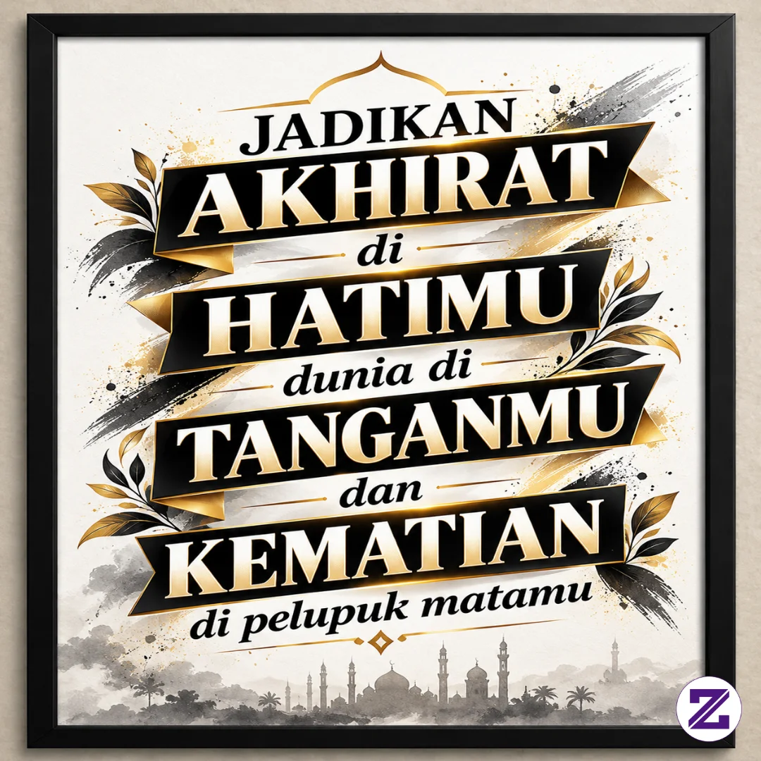 Jadikan Akhirat Di Hatimu, Dunia Di Tanganmu, Dan Kematian Di Pelupuk Matamu
