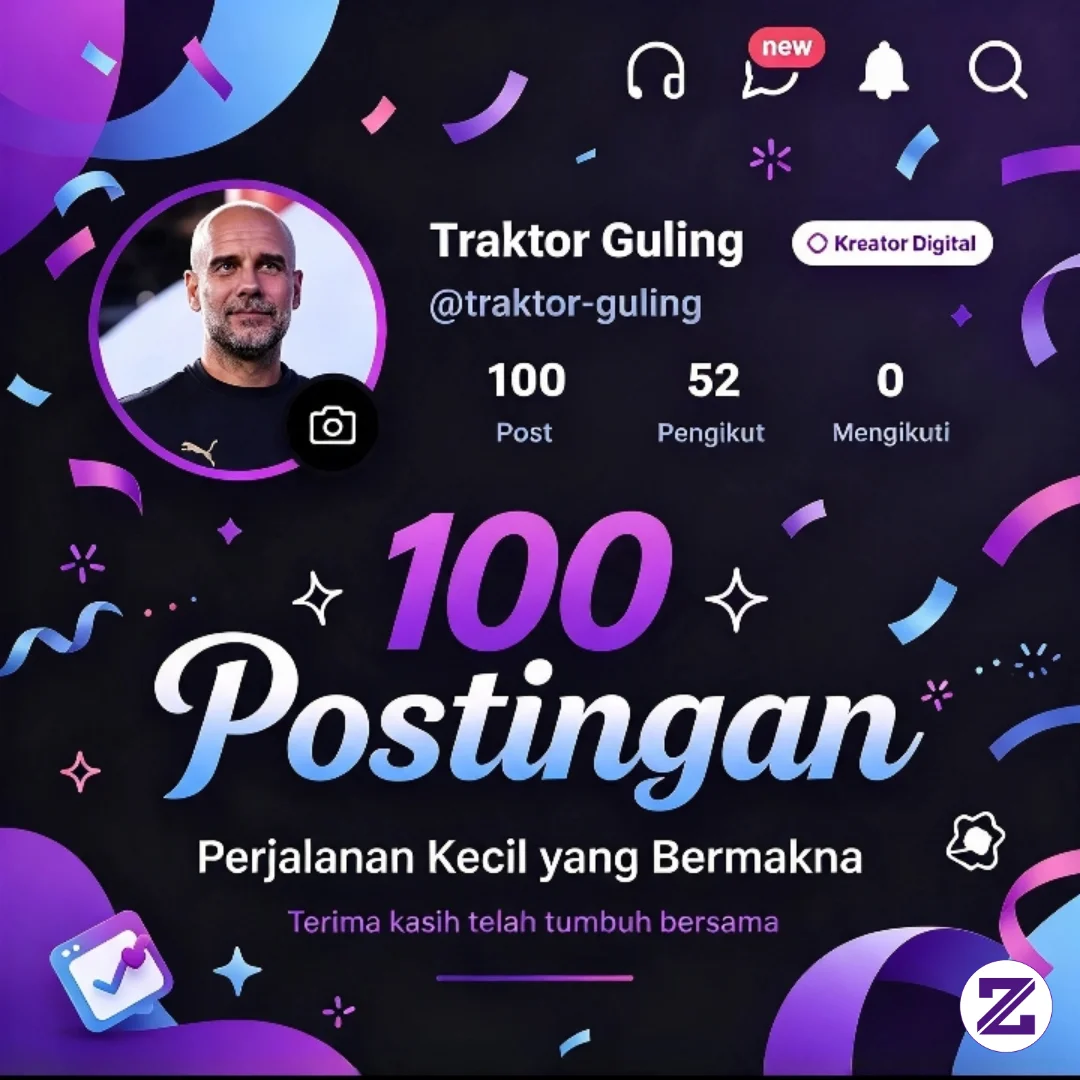 🎉 100 Postingan — Sebuah Perjalanan Kecil Yang Bermakna