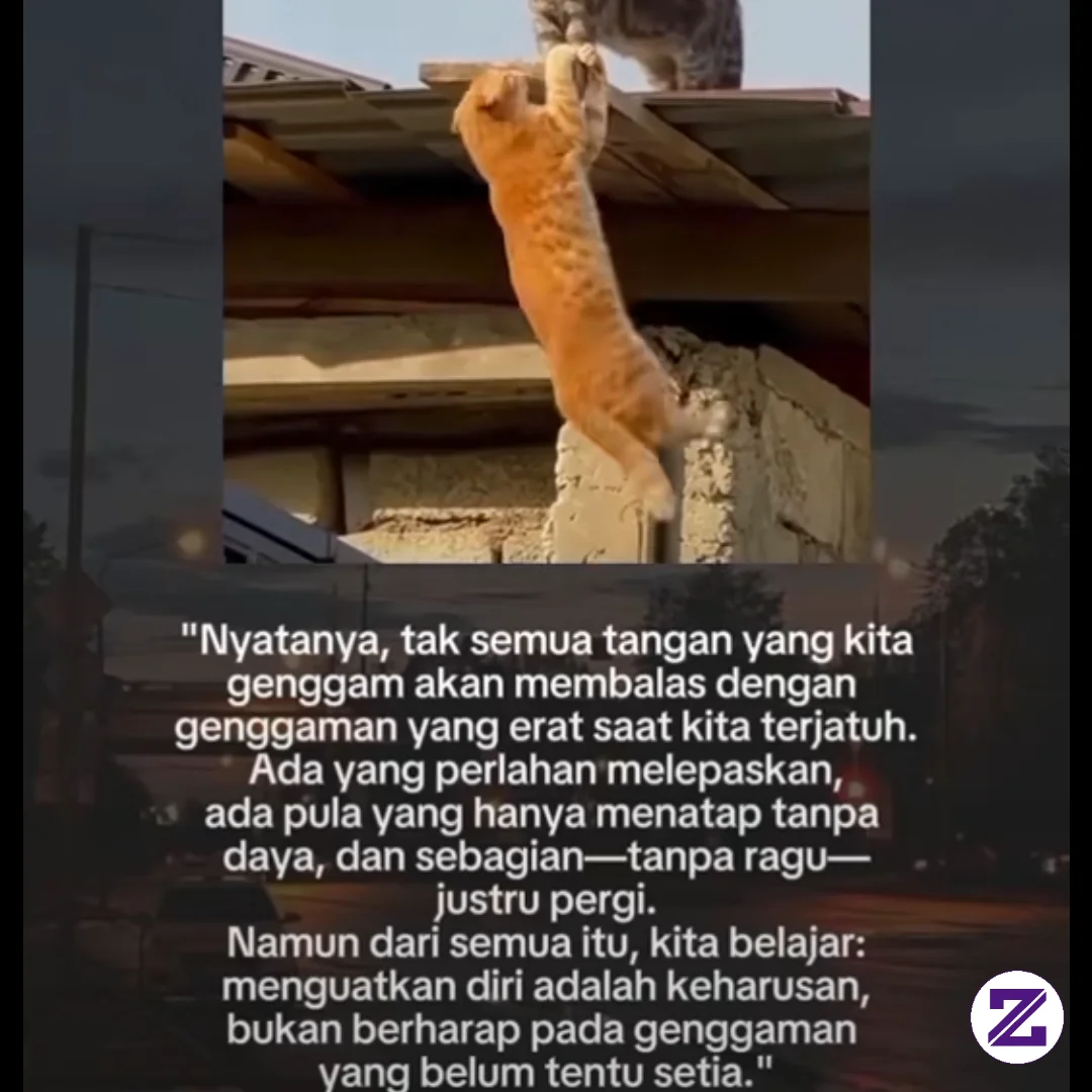 JANGAN TERLALU BERGANTUNG PADA GENGGAMAN ORANG LAIN 🥀💔