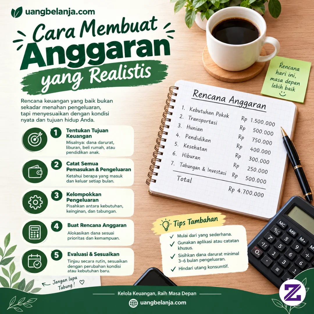 Cara Membuat Anggaran Keuangan Yang Realistis & Mudah Dijalankan