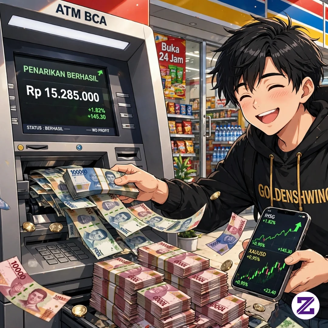 Gue Tarik Rp15 Juta Di ATM Indomaret Hasil Trading IHSG, Kasirnya Sampai Kaget