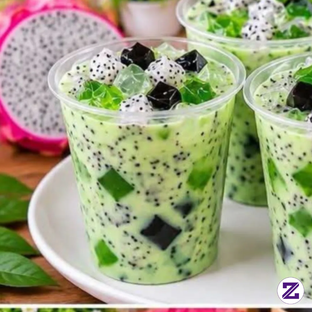 Sore .... Matahari Di Jam Sgini Masih Bersinar ...Resep Es Buah Naga Putih