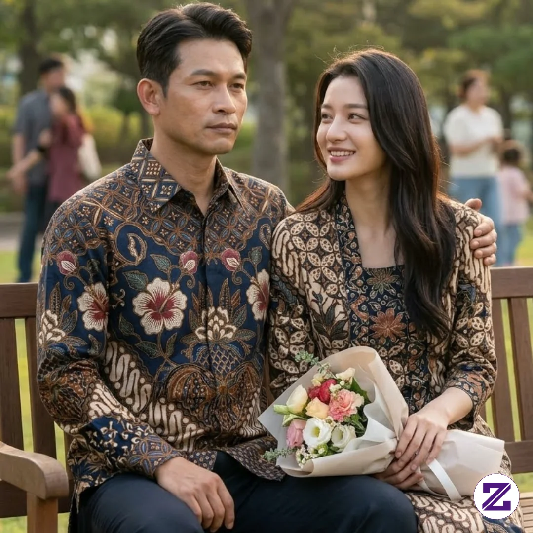 Coupel Batik Pasangan Serasi ,#batik