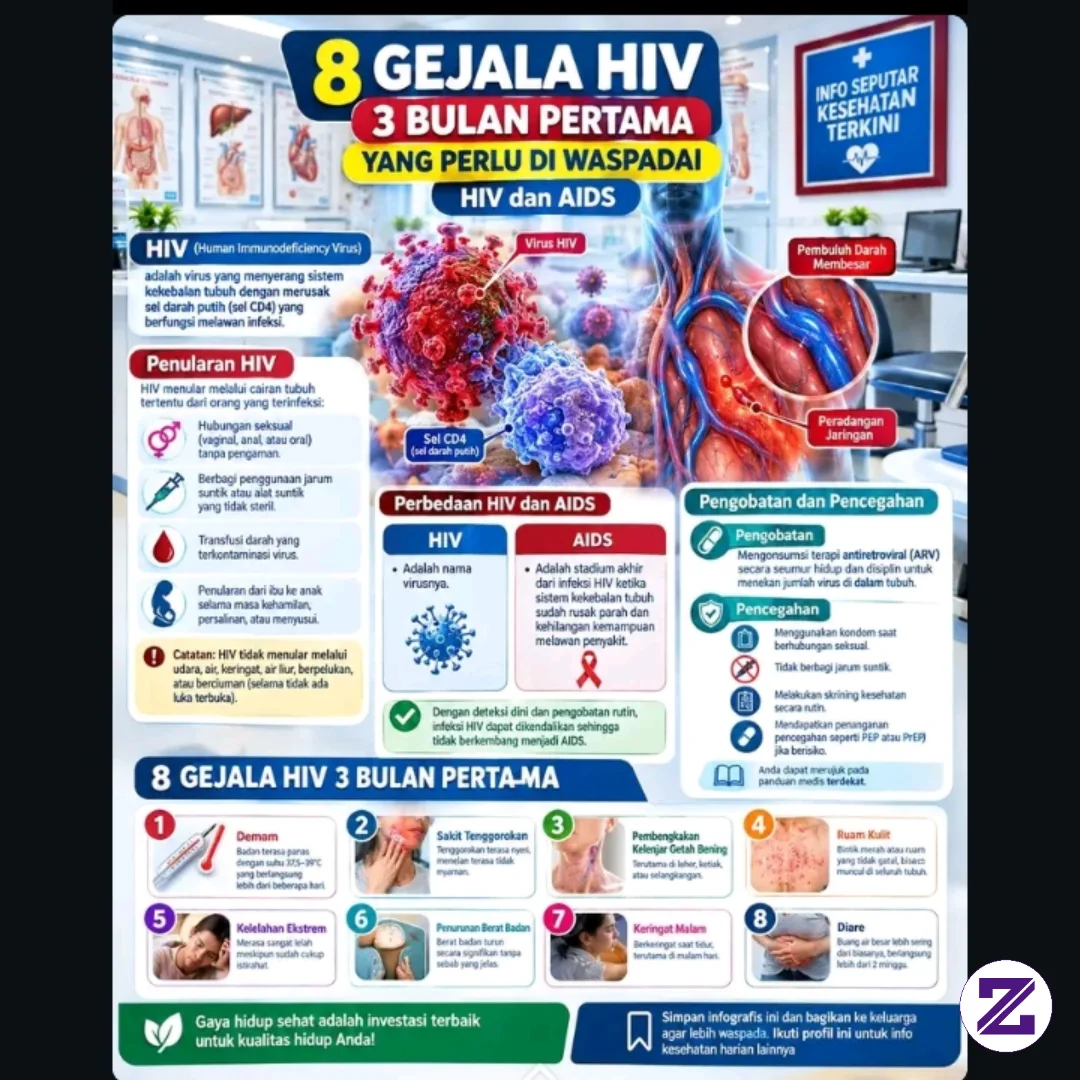 Kenali Yuk Gejala 3 Bulan Pertama HIV#