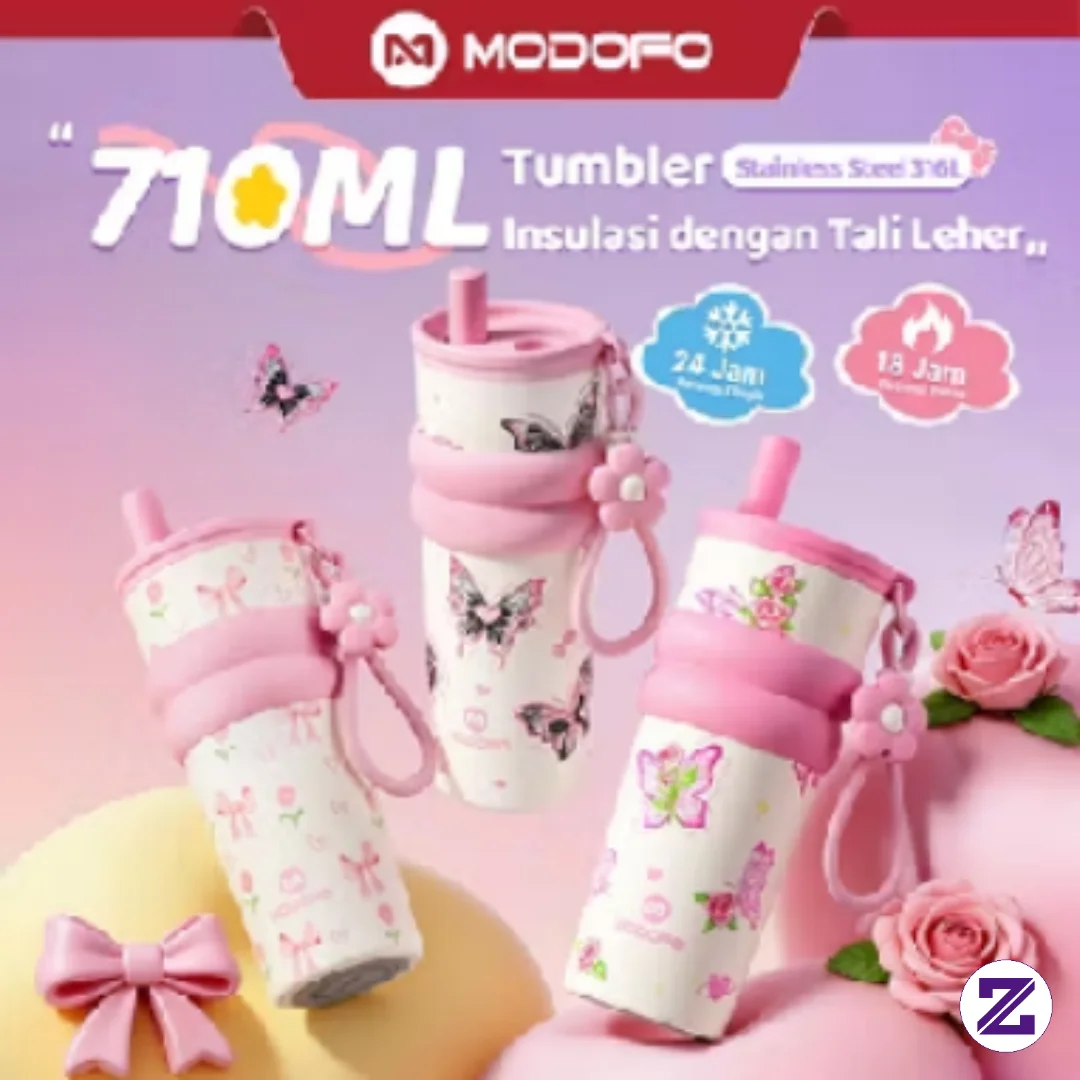 Tumbler MODOFO 710ml Berbahan Stainless Steel 316 Premium, Tahan Lama Dan Aman,