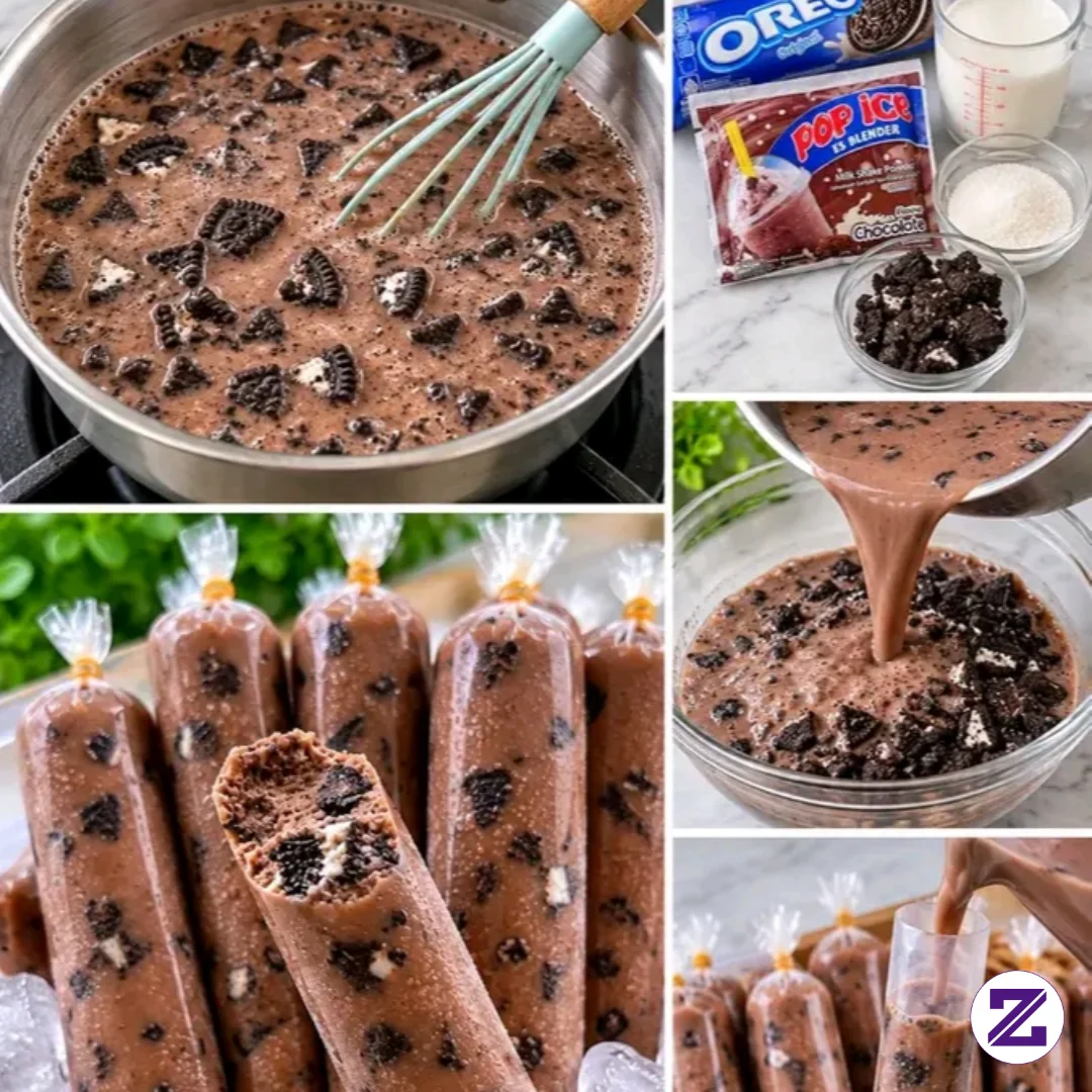 Resep Membuat Es Lilin Coklat Oreo Lembut, Nyoklat & Seger, 🤤😍