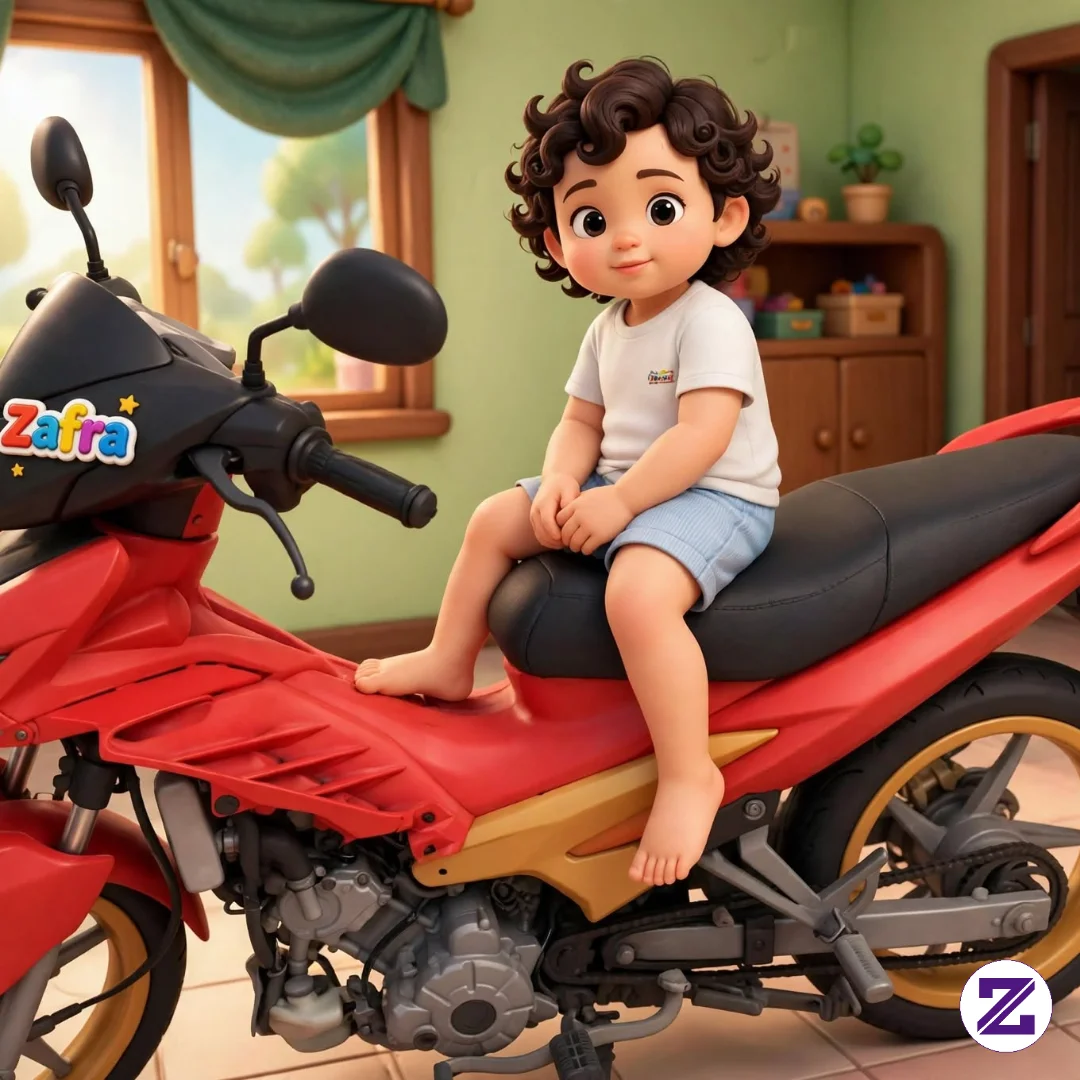 Mau Naik Motor Cenah, 😁