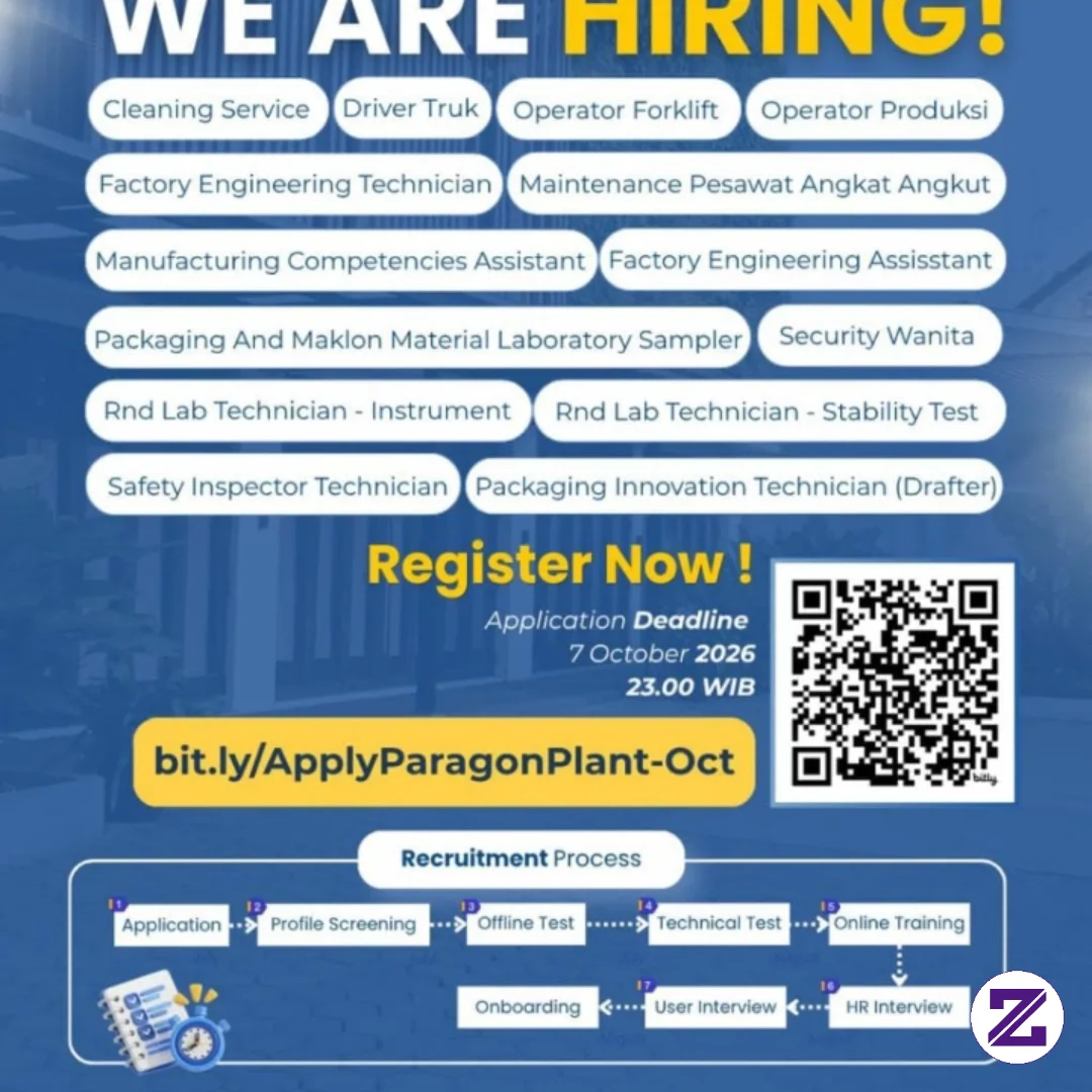 Loker Pt Paragon Lokasi Jatake Tangerang Banten