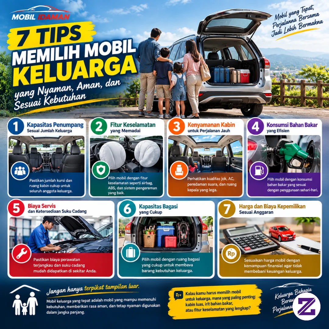 7 Tips Memilih Mobil Keluarga Yang Nyaman, Aman, Dan Sesuai Kebutuhan