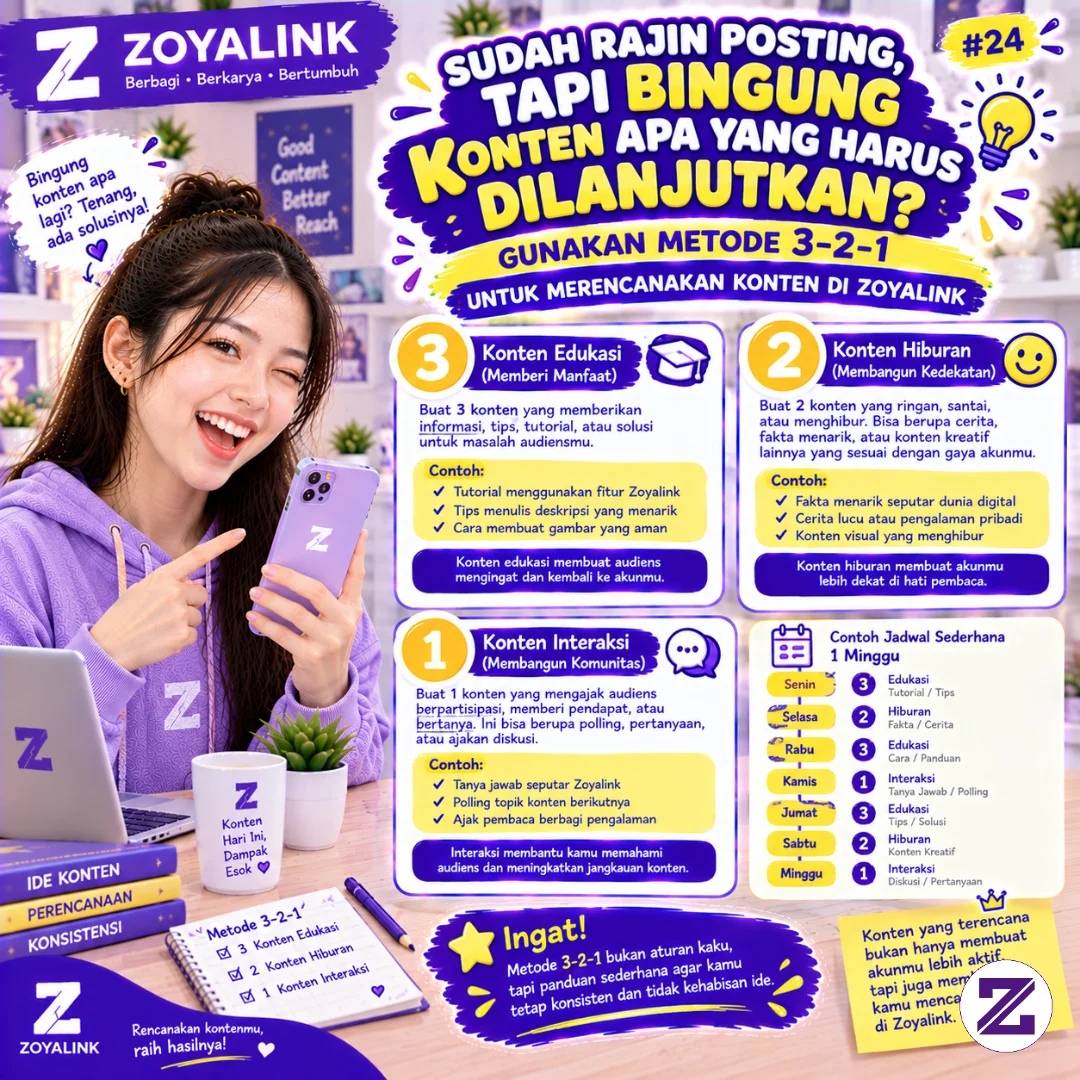 Rajin Posting Tapi Kehabisan Ide? Coba Metode 3–2–1 Untuk Konten