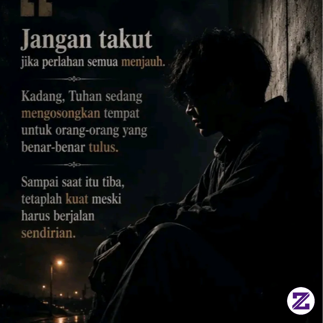 Ada Saatnya Hidup Terasa Begitu Sepi. Satu Per Satu Orang Yang Dulu Selalu Ada