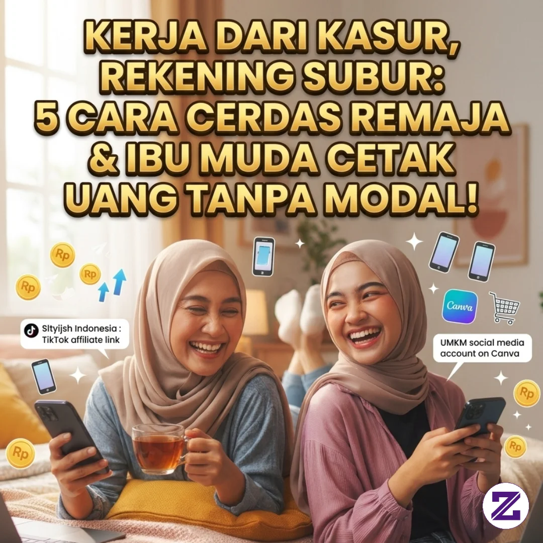 Kerja Dari Kasur, Rekening Subur: 5 Cara Cerdas Remaja & Ibu Muda Cetak Uang