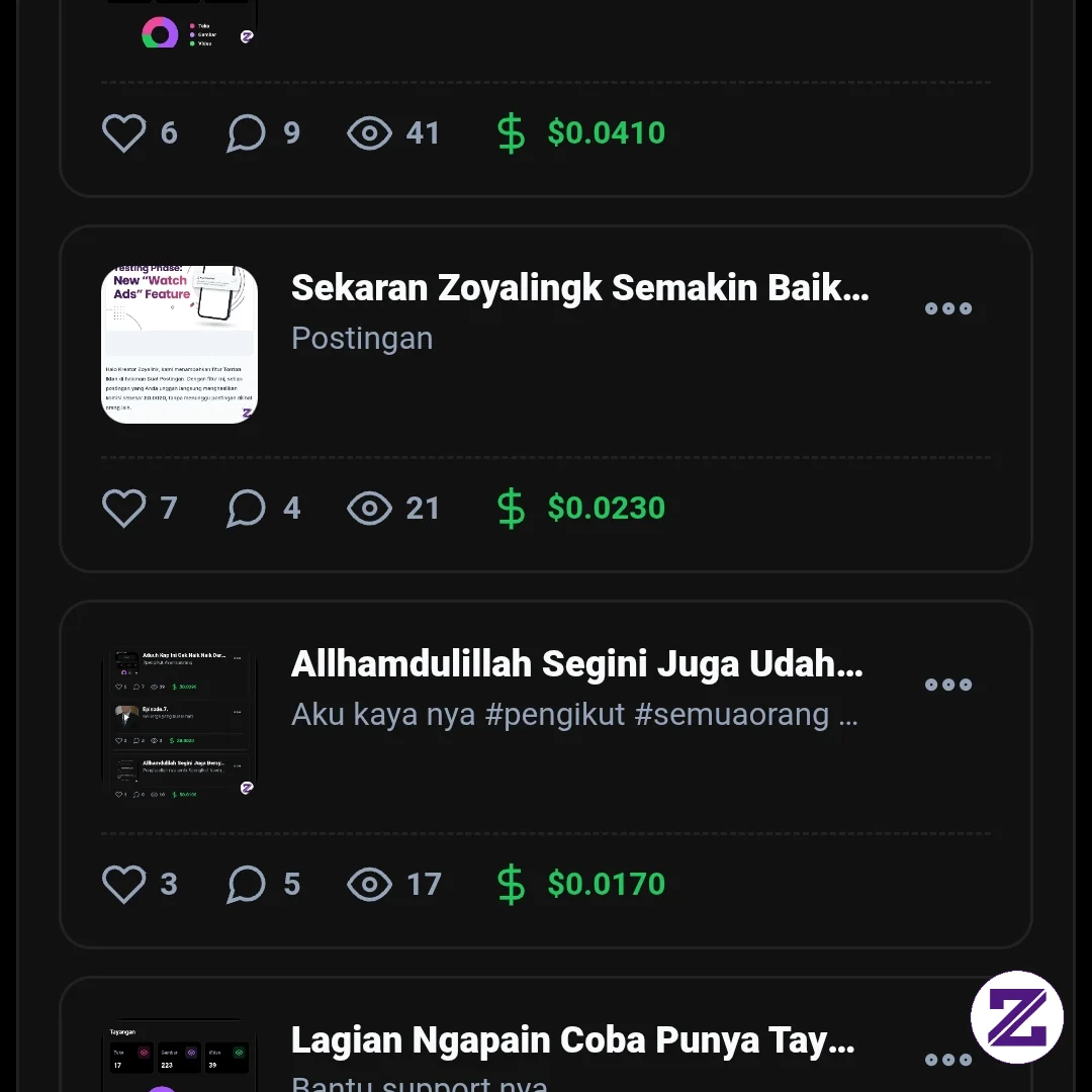 Tayangan Mu Menjadi Dolar Dari Satu Tayangan,yuk Kita Saling Mampir Saling