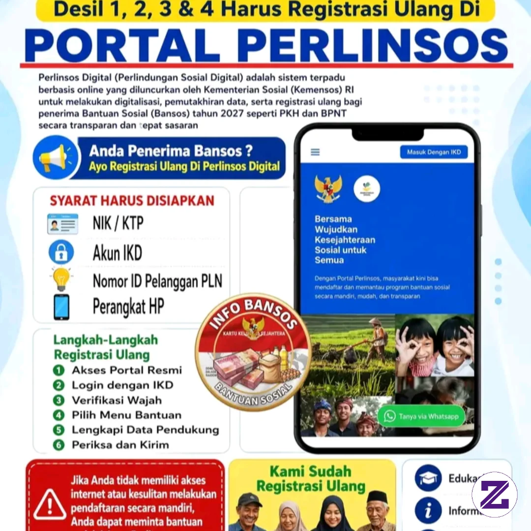 !!️ Ingat ! 2027 Penerimaan Bantuan Sosial Sudah Berbasis Digital.📱