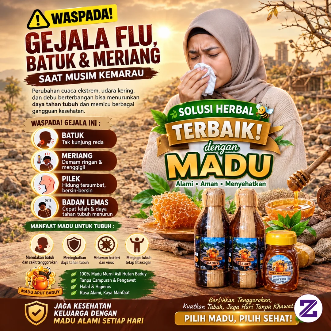 Musim Kemarau Rawan Flu Batuk, Jaga Kesehatan Keluarga! 🍯