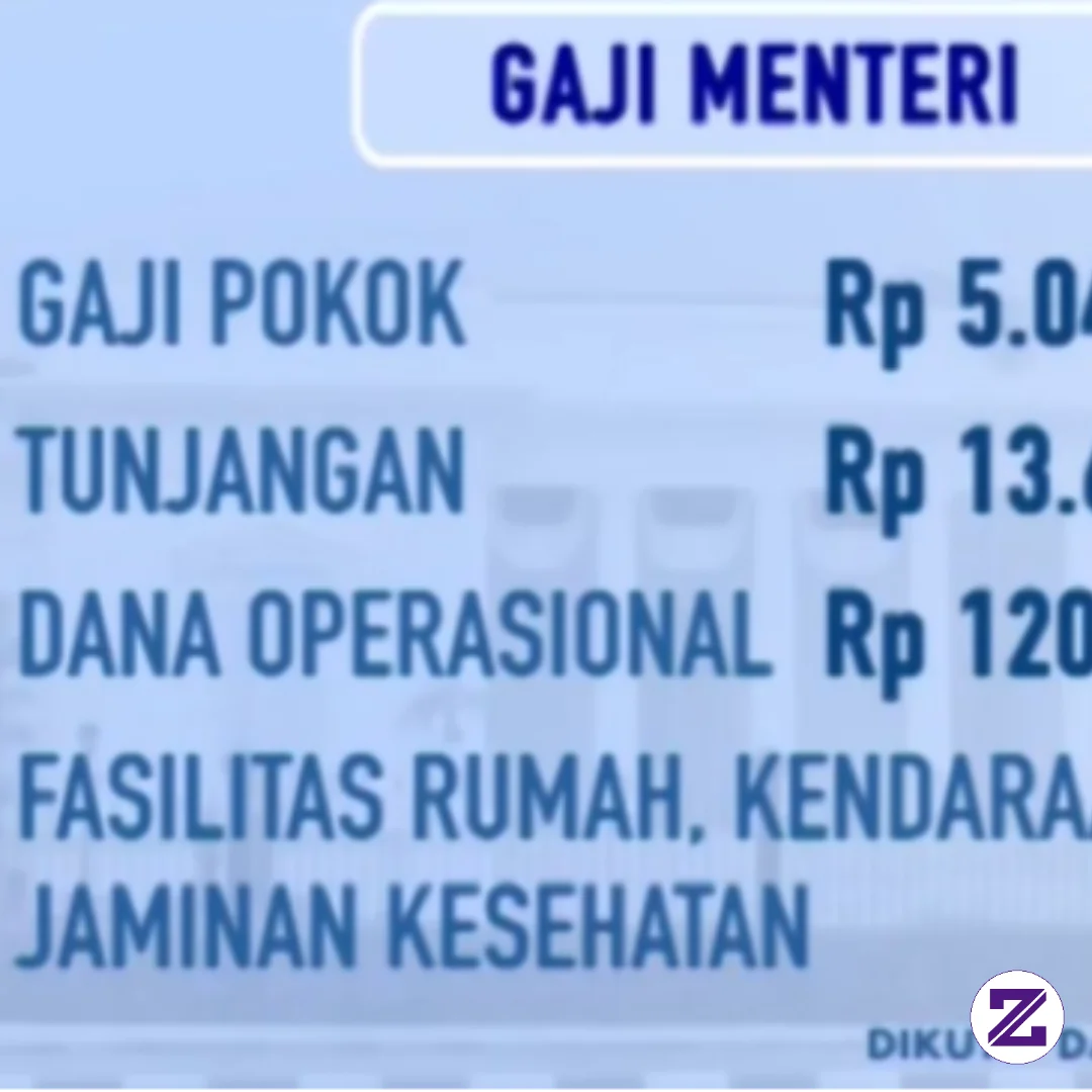 Gaji Menteri Indonesia Per Bulan