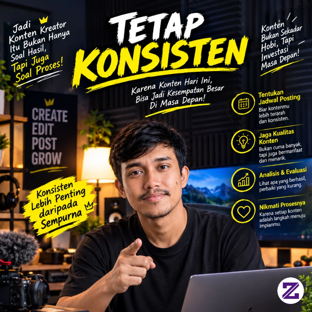 Konsisten Lebih Penting Daripada Sempurna