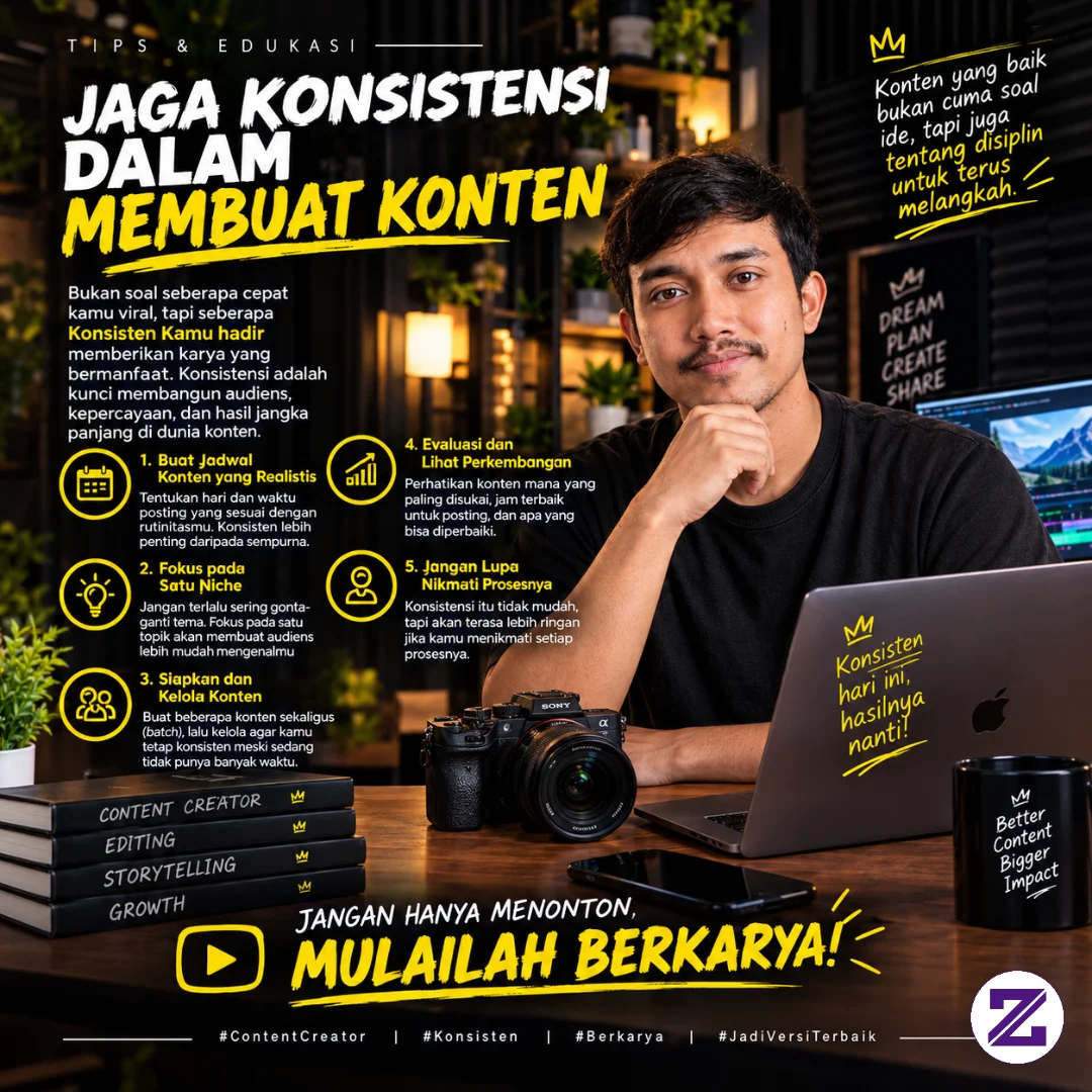 Jaga Konsistensimu,jangan Malas Malas Upload Postingan