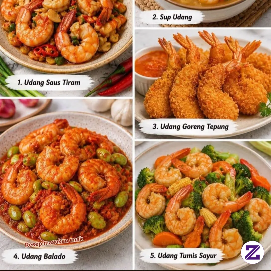 🌷 Resep 5 Olahan Udang 🌷