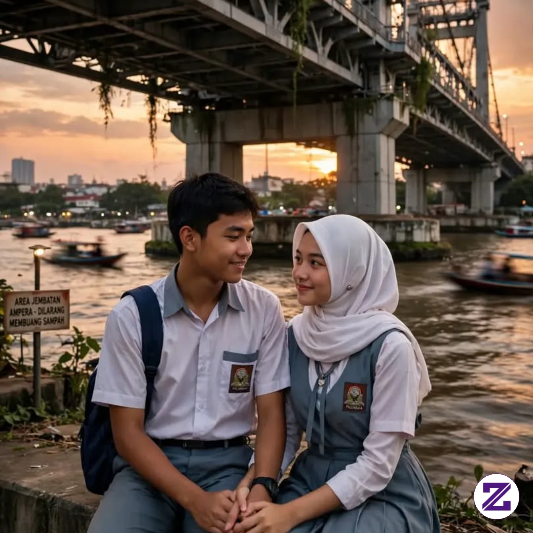 Rintik Hujan, Seragam Putih Abu-Abu, Dan Rindu Di Bawah Ampera