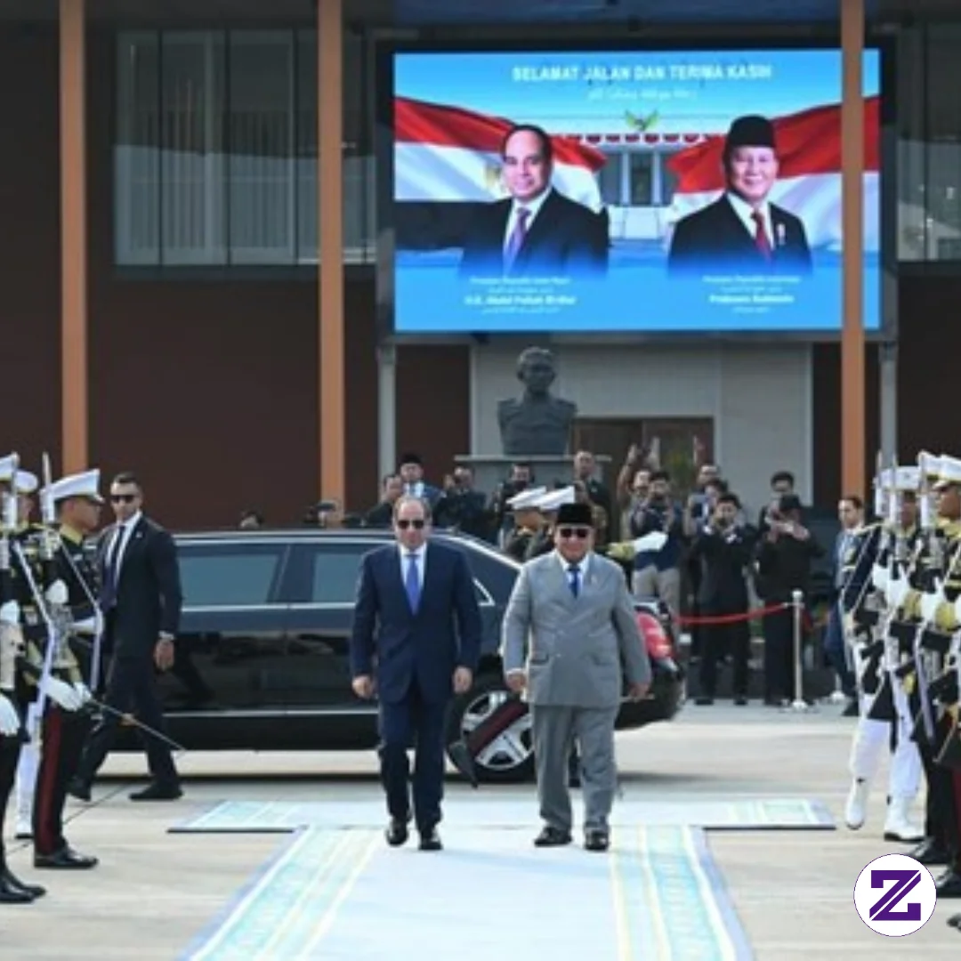 Prabowo Lepas Langsung Kepulangan Presiden Mesir El-Sisi Di Halim