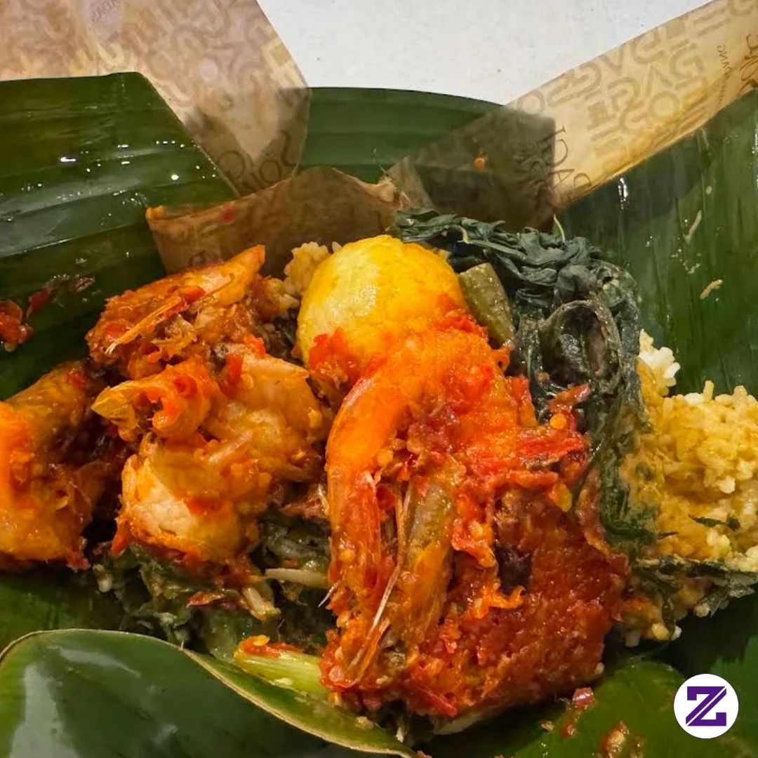 Nasi Pagi Sore Udang Tofu Dan Telur Bulat